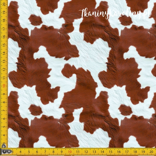 SOFTSHELL WODOODPORNY Krowie łaty - brąz [6-8]