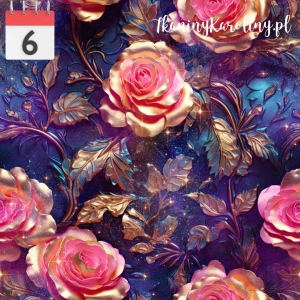 OD RĘKI - TKANINA WODOODPORNA OXFORD Baśniowe róże 2 