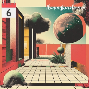 OD RĘKI - Panel wodoodporny 50x50cm - Retro grafika 