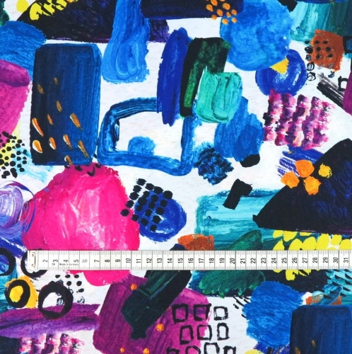 TKANINA WODOODPORNA Abstrakcja – kolorowe plamy