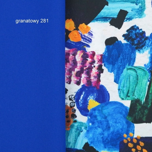 TKANINA WODOODPORNA Abstrakcja – kolorowe plamy