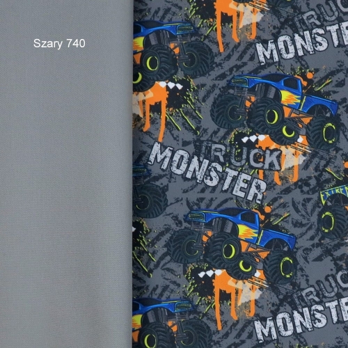 TKANINA WODOODPORNA Monstertruck