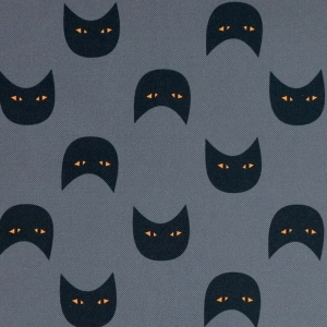 OD RĘKI - TKANINA WODOODPORNA Czarne koty 