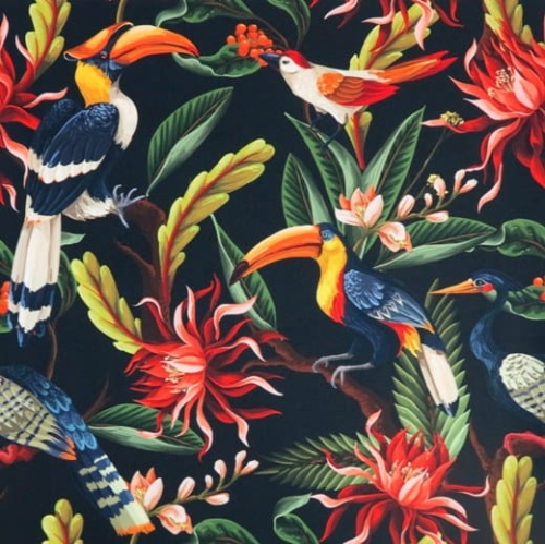 TKANINA WODOODPORNA Ptaki egzotyczne