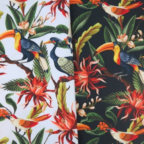 TKANINA WODOODPORNA Ptaki egzotyczne
