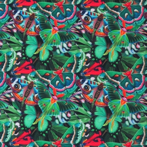 OD RĘKI - TKANINA WODOODPORNA OXFORD Motyle kolorowe 