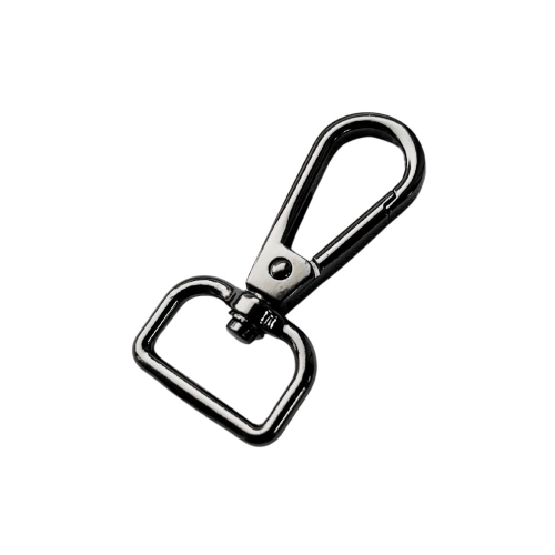 karabińczyk 20mm kwadrat kolor czarny dł 50mm