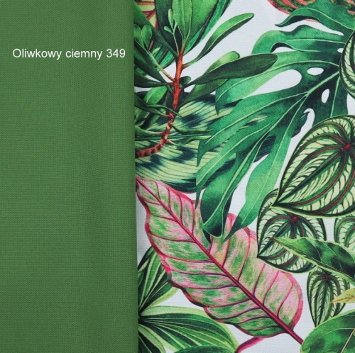 TKANINA WODOODPORNA Domowe rośliny na białym