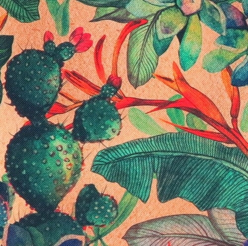 TKANINA WODOODPORNA Kaktusy i liście palmowe 2.JPG