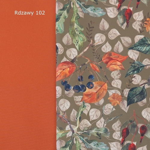 TKANINA WODOODPORNA Las jesienny oliwkowo - brązowy