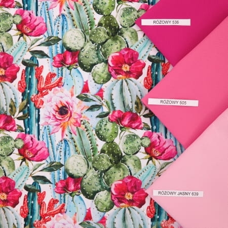 TKANINA WODOODPORNA Kaktusy opuncja