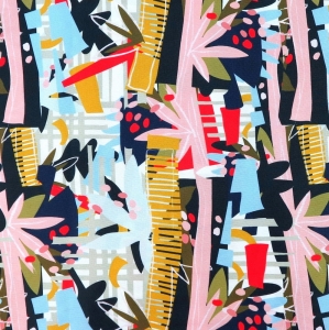 OD RĘKI - TKANINA WODOODPORNA OXFORD Abstrakcja – drzewa