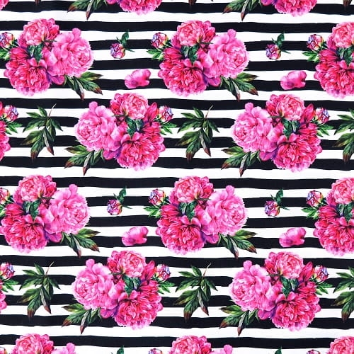 TKANINA WODOODPORNA Piwonie na pasach (mały wzór).JPG