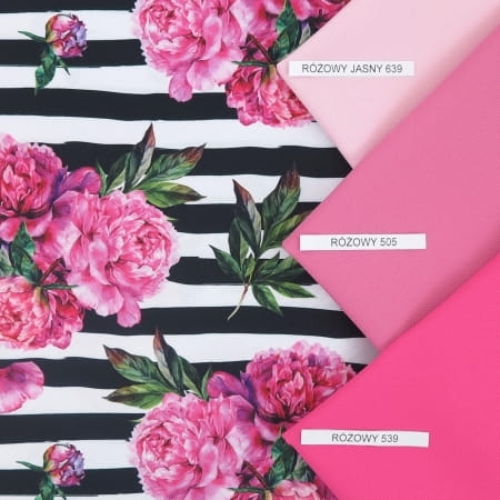 TKANINA WODOODPORNA Piwonie na pasach.jpg