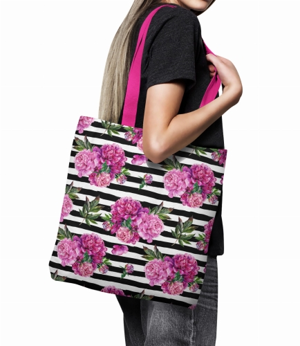 TKANINA WODOODPORNA Piwonie na pasach małe.jpg