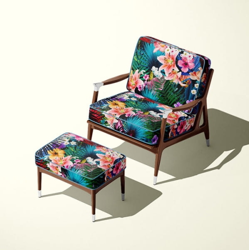 WELUR TAPICERSKI Liście palmowe z kwiatami 600x600(1).jpg