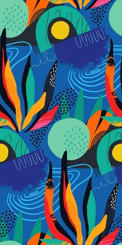 WELUR TAPICERSKI Abstrakcja niebieska