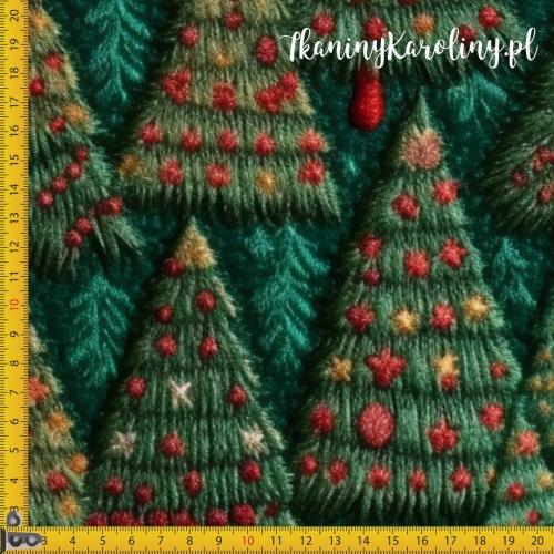 Welur tapicerski haft choinki 1.jpg