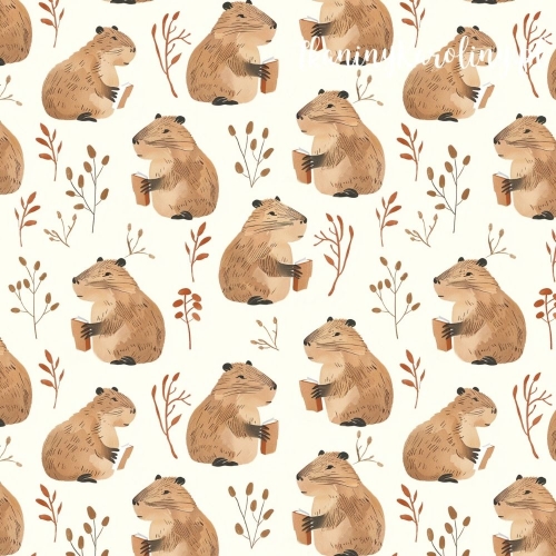 SOFTSHELL WODOODPORNY - Kapibary z książkami w łapkach [6-8]