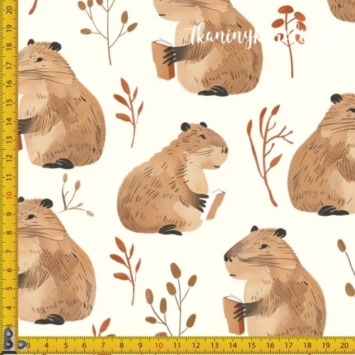 SOFTSHELL WODOODPORNY - Kapibary z książkami w łapkach [6-8]