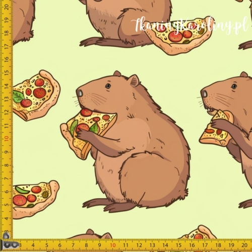 WELUR TAPICERSKI - Kapibara i pizza [6-8]
