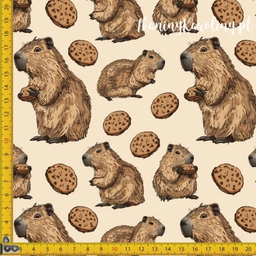 SOFTSHELL WODOODPORNY - Kapibara i ciastka [6-8]