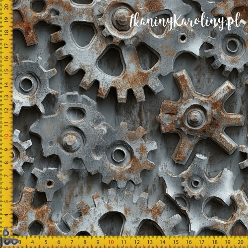 WELUR TAPICERSKI - Metal i rdza - koła zębate [6-8]