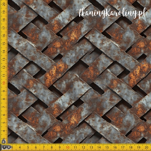 SOFTSHELL WODOODPORNY - Metal i rdza - plecionka [6-8]