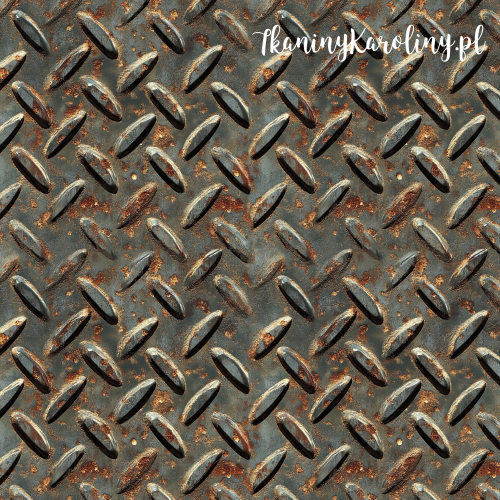 WELUR TAPICERSKI - Metal i rdza - Metal i rdza - Ryflowana Stal [6-8]