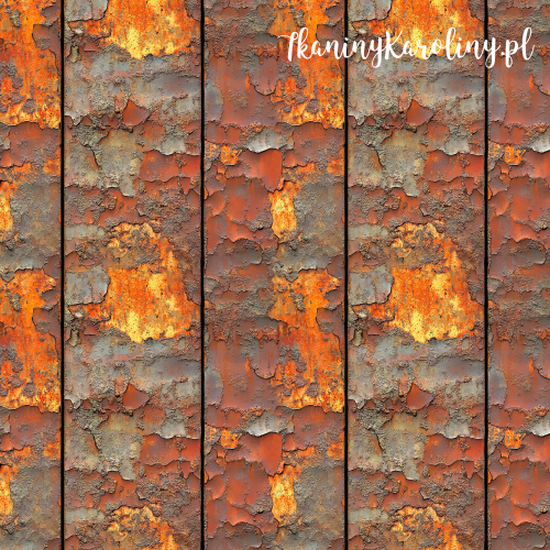 WELUR TAPICERSKI - Metal i rdza - Pionowe pasy [6-8]