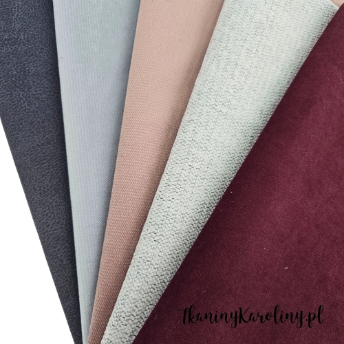 Zestaw mix 17 - tkanin tapicerskich - 5 połówek