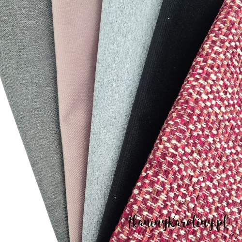 Zestaw mix 25 - tkanin tapicerskich - 5 połówek