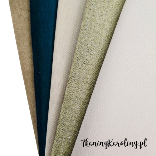Zestaw mix 29 - tkanin tapicerskich - 5 połówek