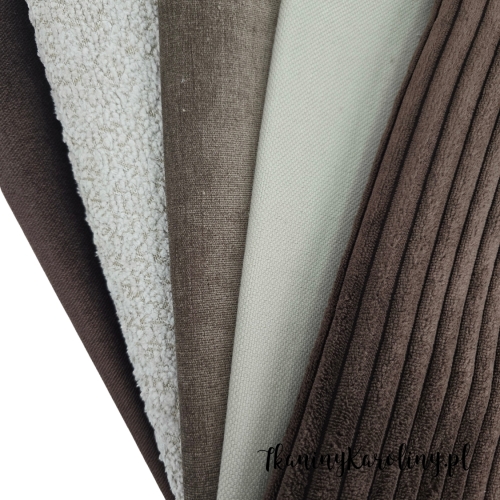 Zestaw mix 33 - tkanin tapicerskich - 5 połówek