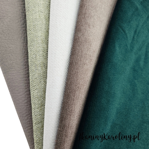 Zestaw mix 38 - tkanin tapicerskich - 5 połówek