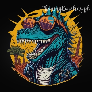 OD RĘKI Panel wodoodporny - Retro jaszczur w okularach 50x50