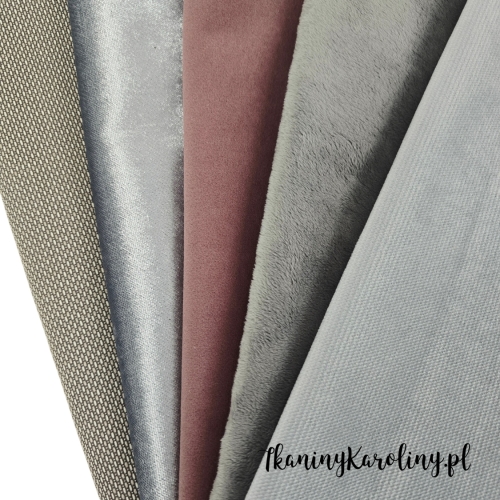 Zestaw mix 50 - tkanin tapicerskich - 5 połówek