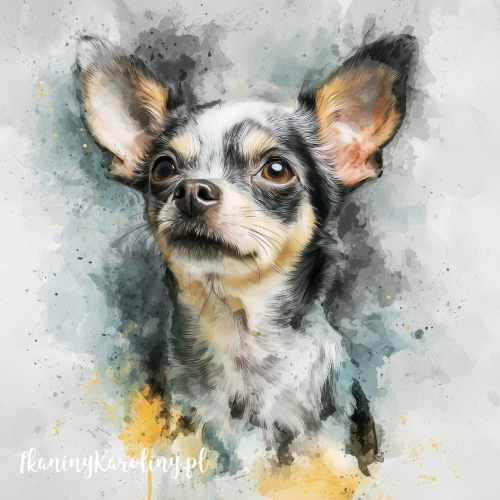 Panel welurowy Chihuahua 2 malowany