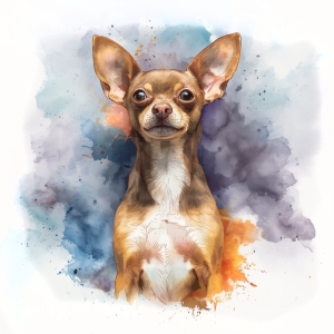 Panel welurowy Chihuahua 3 malowany [6-8]