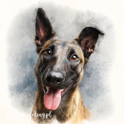 Panel welurowy Malinos belgijski 1 malowany