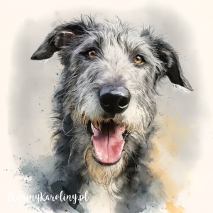 Panel welurowy Wilczarz irlandzki [6-8]