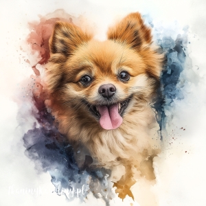 Panel welurowy Pomeranian 3 malowany [6-8]