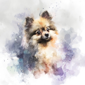 Panel welurowy Pomeranian 2 malowany [6-8]