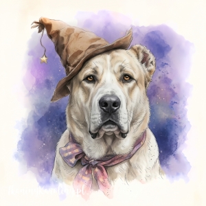 Panel wodoodporny Owczarek środkowoazjatycki 2 malowany [6-8]