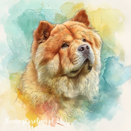 Panel wodoodporny Chow chow 2 malowany  [6-8]