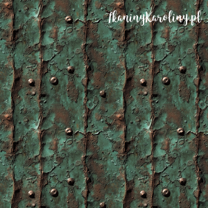 OD RĘKI TKANINA WODOODPORNA OXFORD - Metal i rdza - Pionowe pasy zielone