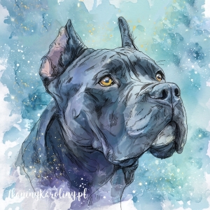 Panel welurowy Cane corso 5 malowany [6-8]