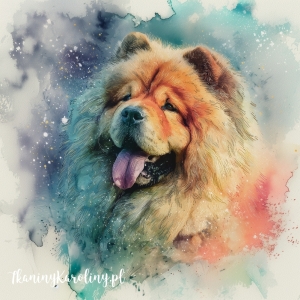 Panel welurowy Chow chow 1 malowany [6-8]