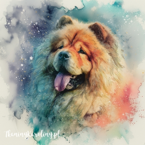 Panel welurowy Chow chow 1 malowany [6-8]