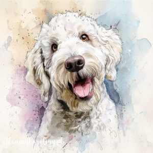 Panel welurowy Lagotto romagnolo 2 malowany [6-8]